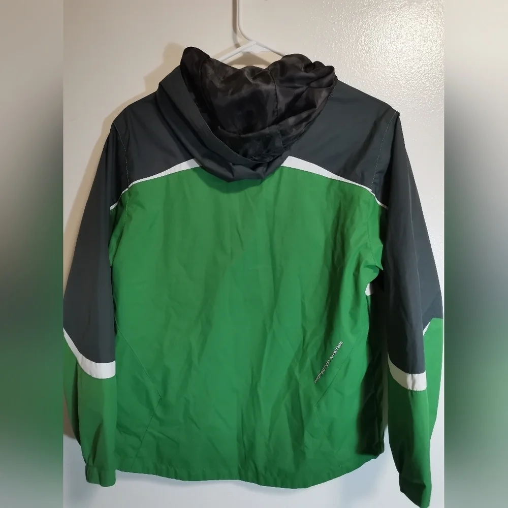 Protection System Green Hooded Jacket Sz M(10-12)  Boys